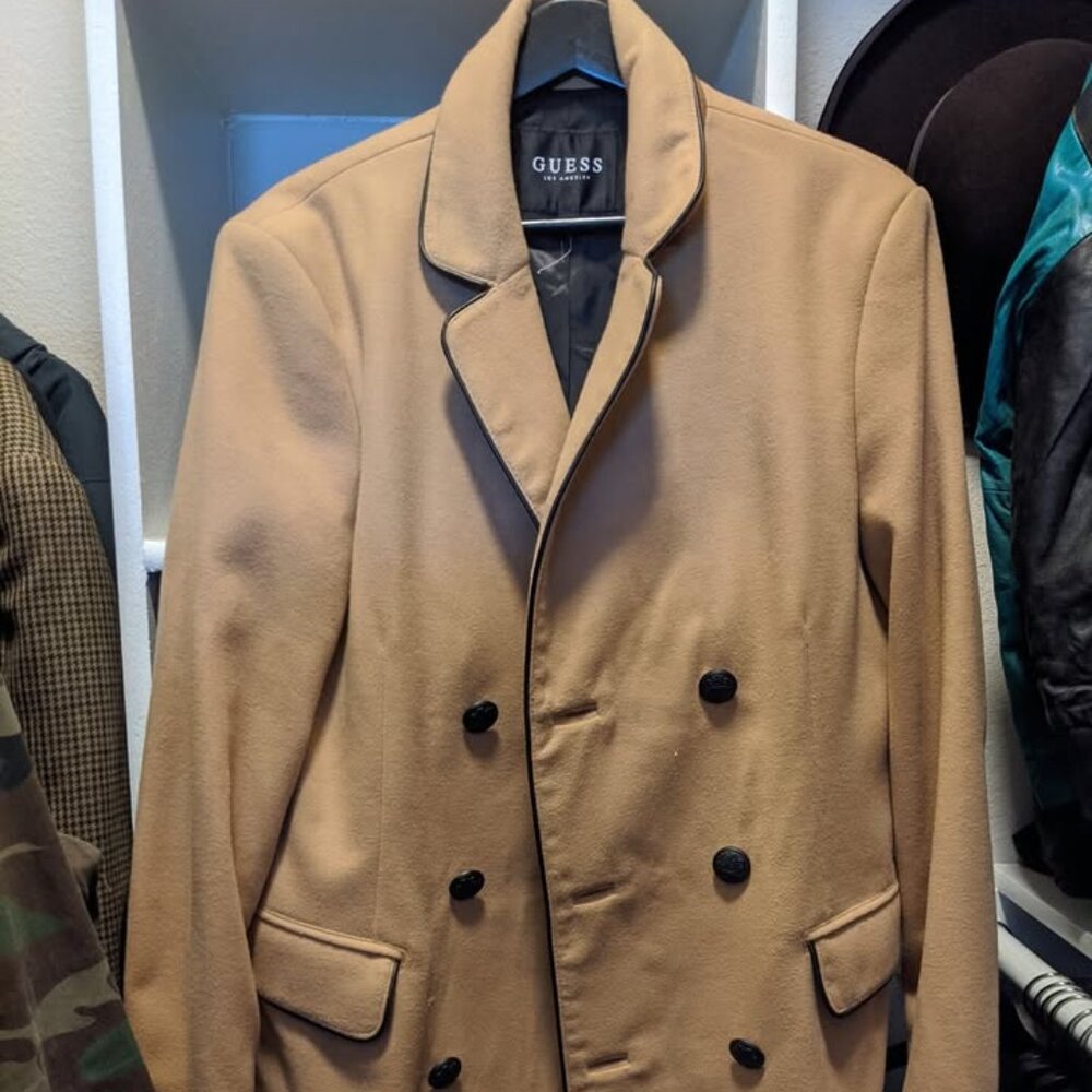 Guess Double-Breasted Overcoat
